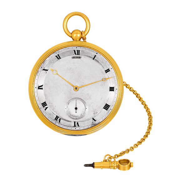 English 18K yellow gold and platinum lever pocket watch Circa 1880