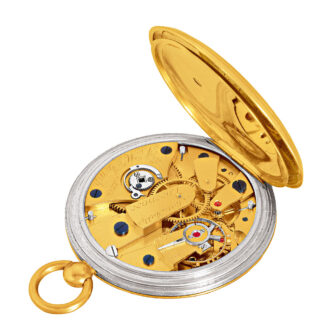 Small English gold and platinum lady's pocket watch Circa 1880