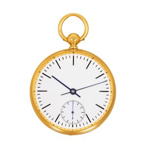 English gold watch with Earnshaw's spring detent escapement Circa 1867