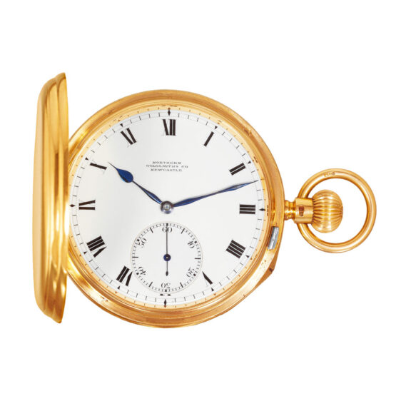 English gold pocket watch with one-minute tourbillon Circa 1919