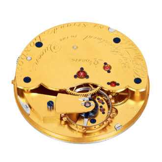 English gold pocket watch with free-sprung balance Circa 1894