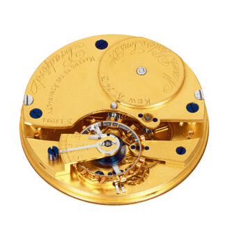 Rare English 18 carat gold keyless pocket watch Circa 1890