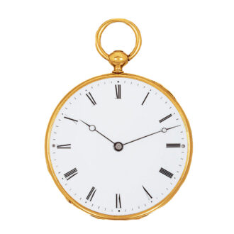 Swiss gold lady's watch made for the Polish market Circa 1848