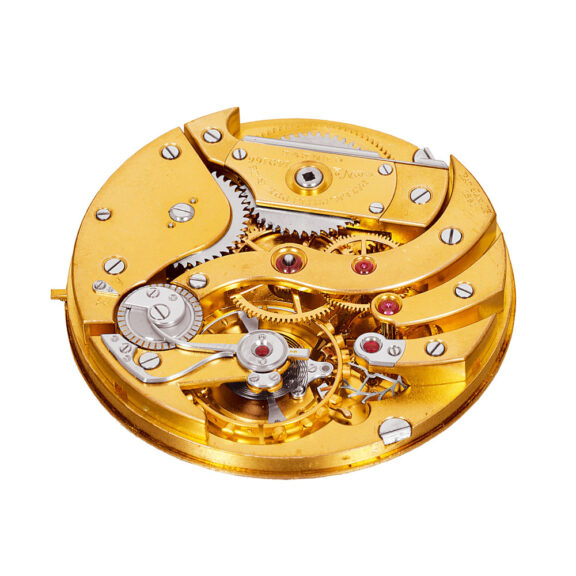 Swiss 18k pink gold Chronometro Gondolo with 24h dial Circa 1908 Swiss 18k pink gold Chronometro Gondolo with 24h dial Circa 1908
