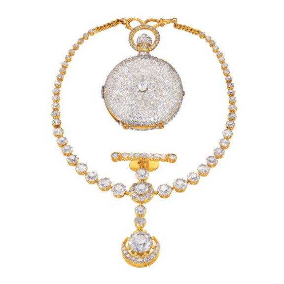 Magnificent diamond-set watch with seven complications Circa 1869 Magnificent diamond-set watch with seven complications Circa 1869