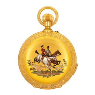 Swiss gold astronomic watch made for the Indian market Circa 1900