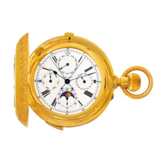 Swiss gold astronomic watch made for the Indian market Circa 1900