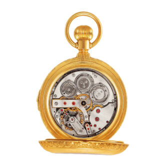 Swiss gold, enamel and diamond-set repeating pocket watch Circa 1890