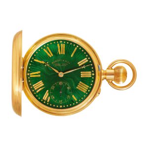 Swiss gold chronometer with enamel portrait of the owner Circa 1881