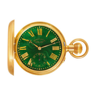 Swiss gold chronometer with enamel portrait of the owner Circa 1881