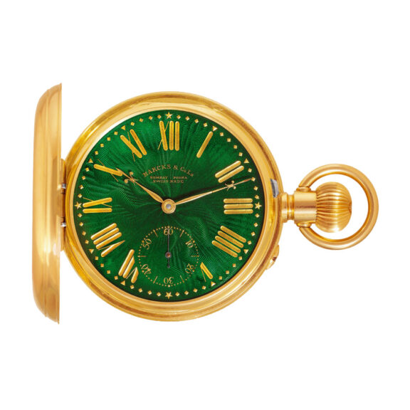 Swiss gold chronometer with enamel portrait of the owner Circa 1881