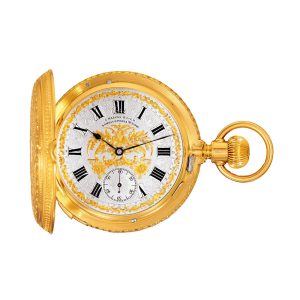Swiss 18k gold grande and petite sonnerie clockwatch Circa 1890