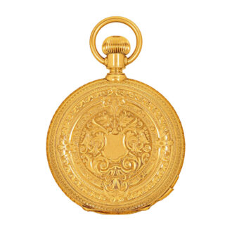 Swiss 18k gold grande and petite sonnerie clockwatch Circa 1890