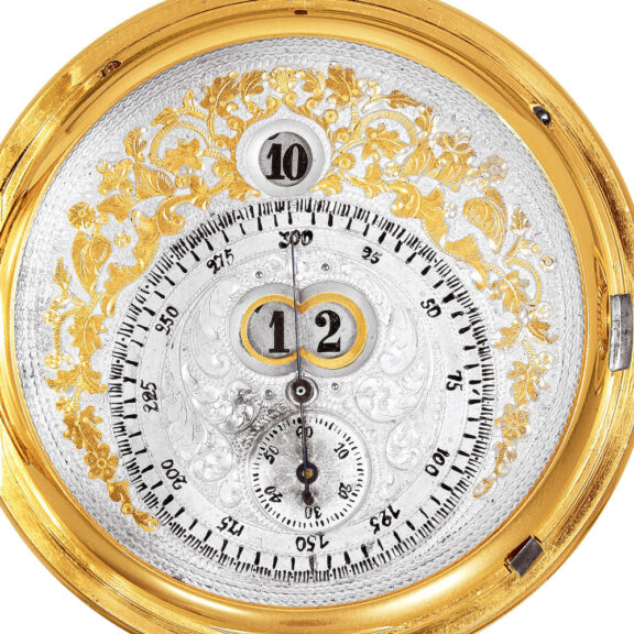 Swiss gold digital watch made for the Indian market Circa 1886 Swiss gold digital watch made for the Indian market Circa 1886