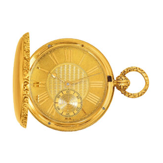 English 18K gold watch with duplex escapement Circa 1820
