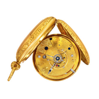 English 18K gold watch with duplex escapement Circa 1820