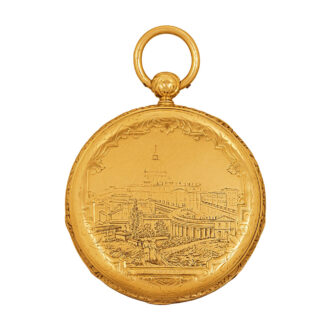 Swiss 18k gold lever made for the Italian market Circa 1840