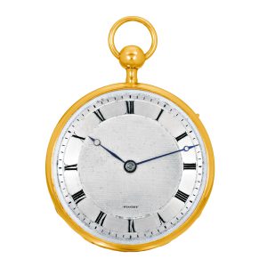 Swiss 18k gold quarter repeating verge pocket watch Circa 1820