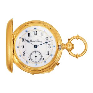 Swiss 18k gold lever with keyless cover winding Circa 1880