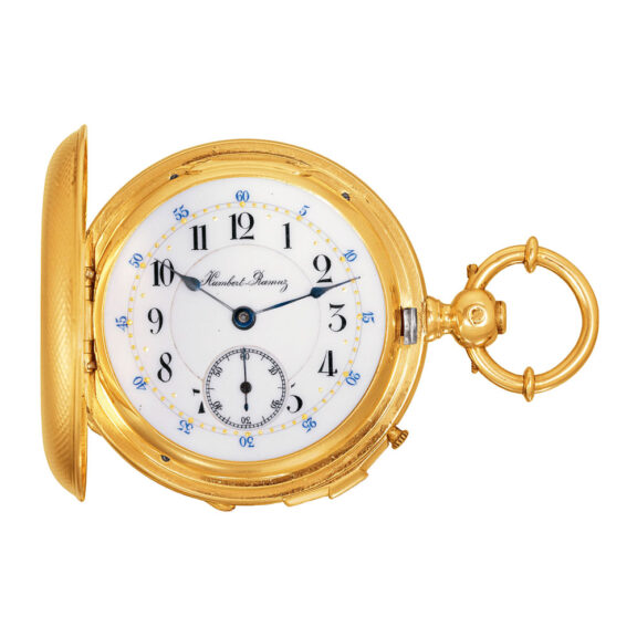 Swiss 18k gold lever with keyless cover winding Circa 1880