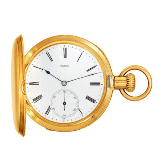 Heavy German 18 carat gold keyless pocket watch Circa 1872