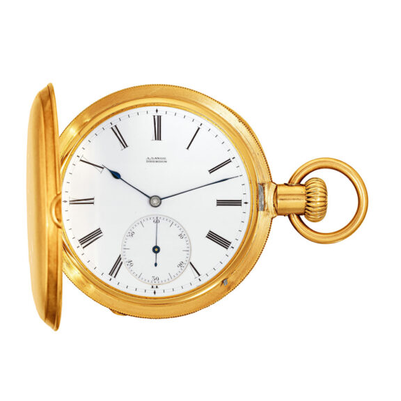 Heavy German 18 carat gold keyless pocket watch Circa 1872