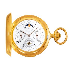 Swiss gold astronomic Carillon minute repeater Circa 1890