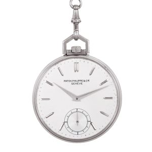 Fine Swiss platinum keyless Art Deco dress watch Circa 1936