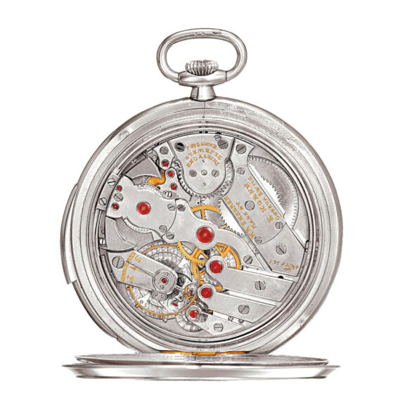 Swiss platinum keyless minute repeating dress watch Circa 1910 Swiss platinum keyless minute repeating dress watch Circa 1910