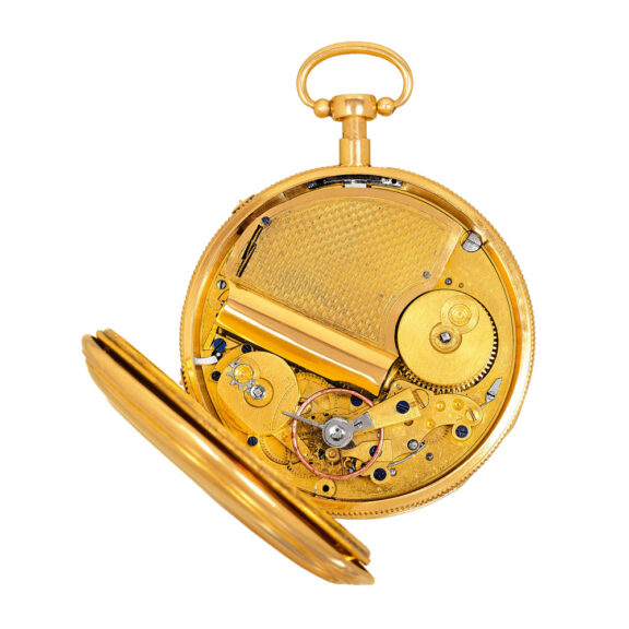 Swiss gold repeater with cylinder musical movement Circa 1812 Swiss gold repeater with cylinder musical movement Circa 1812