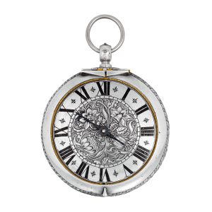 French silver open faced hour striking coach watch circa 1660