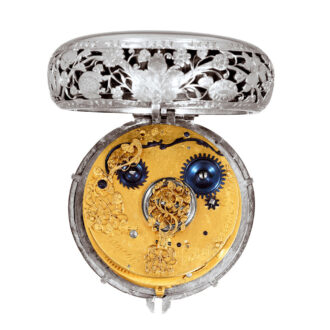 French silver coach watch with single hand and alarm Circa 1640