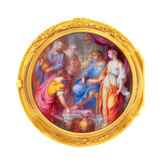 Swiss gold pair-cased quarter repeating verge Circa 1770