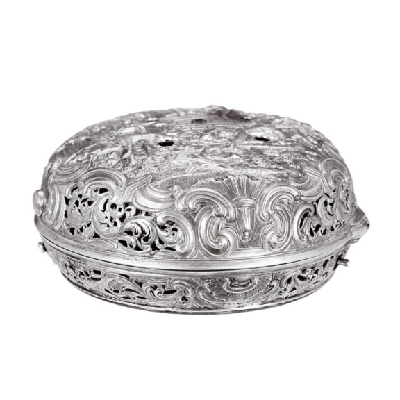 German silver repeating repoussé coach watch Circa 1740 German silver repeating repoussé coach watch Circa 1740