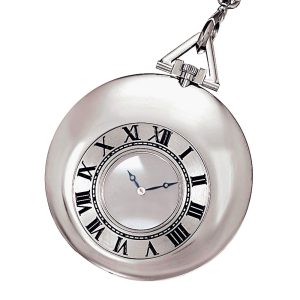 Fine French white gold keyless mystery watch Circa 1970