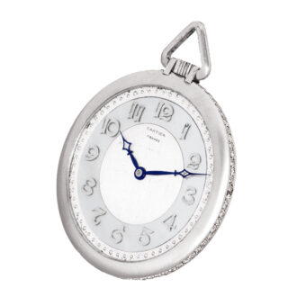 French platinum, pearl and diamond-set dress watch Circa 1920