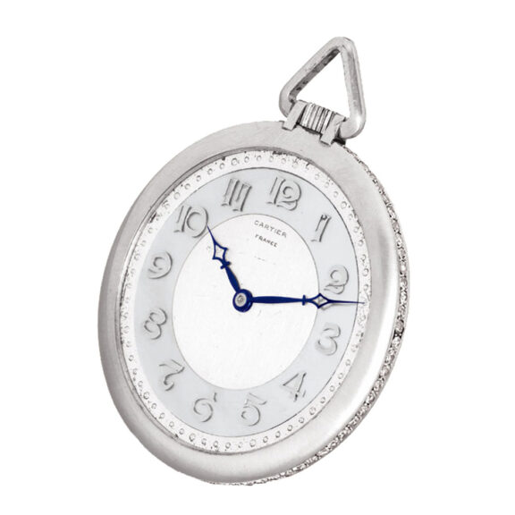 French platinum, pearl and diamond-set dress watch Circa 1920