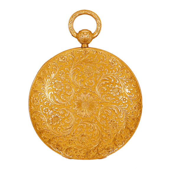 Swiss 18 carat gold open faced verge pocket watch Circa 1820