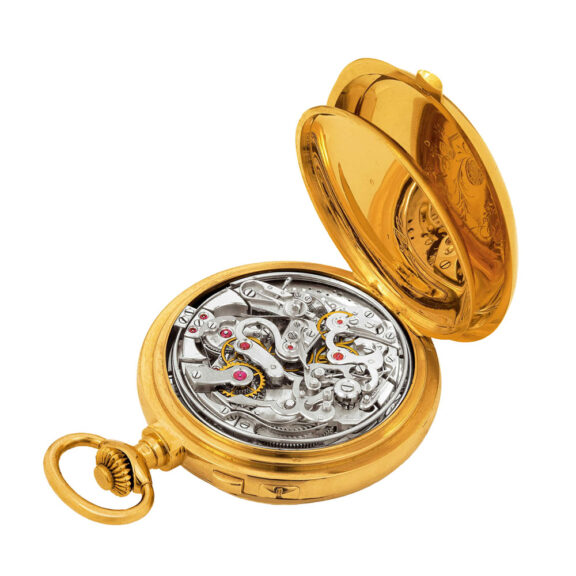 Swiss gold astronomic triple-complicated pocket watch Circa 1890 Swiss gold astronomic triple-complicated pocket watch Circa 1890