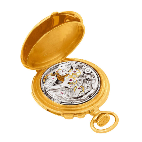 Swiss 18k gold five-minute repeating dress watch Circa 1905 Swiss 18k gold five-minute repeating dress watch Circa 1905