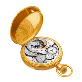 Swiss gold hunting cased with independent split-seconds Circa 1880