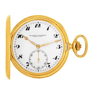 Swiss 18k yellow gold hunting cased dress watch Circa 1920