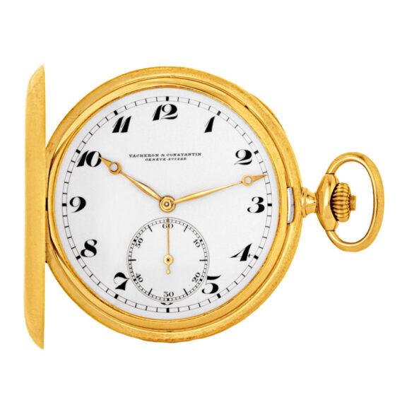 Swiss 18k yellow gold hunting cased dress watch Circa 1920