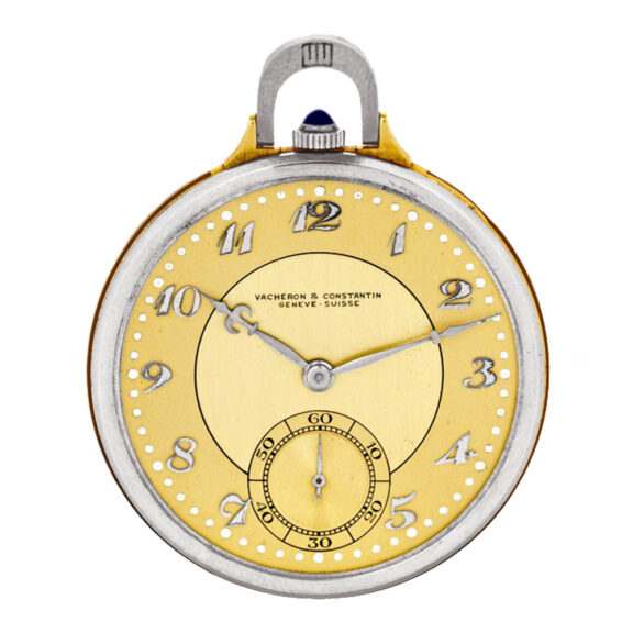 Swiss gold, platinum and enamel Art Deco dress watch Circa 1920