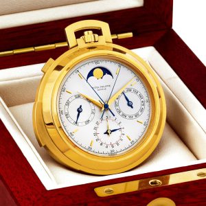Swiss gold astronomic triple-complicated pocket watch Circa 1905