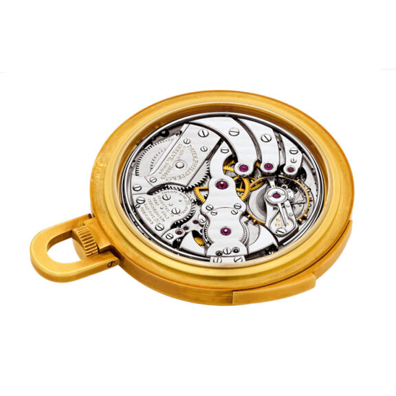 Swiss gold minute repeating astronomic pocket watch Circa 1940 Swiss gold minute repeating astronomic pocket watch Circa 1940