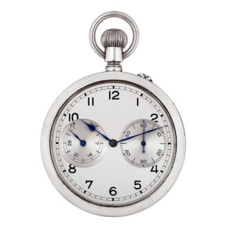 German nickel open faced deck lever chronometer Circa 1940