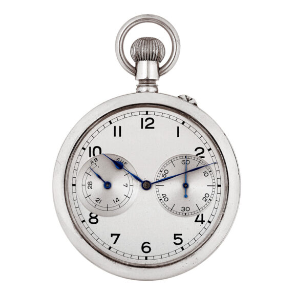 German nickel open faced deck lever chronometer Circa 1940 German nickel open faced deck lever chronometer Circa 1940
