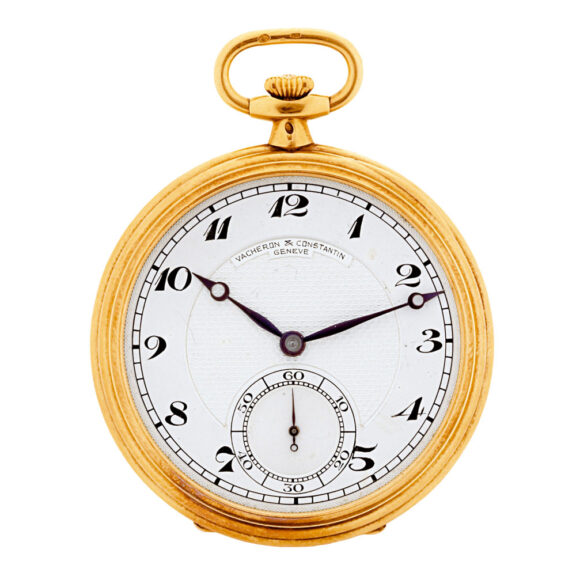 Swiss 18 carat gold open faced lever dress watch Circa 1920