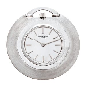 Extra thin Swiss 18 Carat white gold brushed dress watch Circa 1950